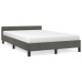 Estructura cama con cabecero terciopelo gris oscuro 120x190 cm de , Camas y somieres - Ref: Foro24-379548, Precio: 114,78 €, ...
