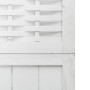 Biombo separador de 6 paneles madera maciza Paulownia blanco de , Divisores de ambientes - Ref: Foro24-358731, Precio: 192,41...