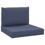 Cojines para muebles de palets 2 unidades tela azul marino de , Cojines para sillas y sofás - Ref: Foro24-379148, Precio: 45,...