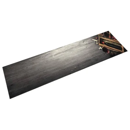 Alfombra de cocina lavable terciopelo botella de vino 60x300 cm de , Felpudos - Ref: Foro24-4005604, Precio: 44,71 €, Descuen...