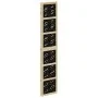 Biombo separador 3 paneles madera maciza Paulownia marrón negro de , Divisores de ambientes - Ref: Foro24-358799, Precio: 95,...