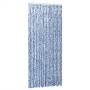 Cortina antimoscas chenilla azul y blanco 100x230 cm de , Mosquiteras para ventanas - Ref: Foro24-377372, Precio: 61,14 €, De...