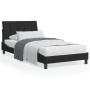 Estructura de cama con cabecero de terciopelo negro 100x200 cm de , Camas y somieres - Ref: Foro24-3207833, Precio: 123,89 €,...