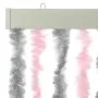 Silver gray and pink chenille fly curtain 100x230 cm by , Mosquito nets for windows - Ref: Foro24-377366, Price: 65,51 €, Dis...