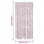 Silver gray and pink chenille fly curtain 100x230 cm by , Mosquito nets for windows - Ref: Foro24-377366, Price: 65,51 €, Dis...