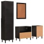 Conjunto de armarios de baño 4 piezas madera maciza de mango de , Muebles de baño - Ref: Foro24-3206295, Precio: 373,50 €, De...