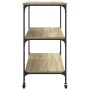 Carrito de cocina madera ingeniería roble Sonoma 102x50x95 cm de , Carros de cocina y comedor - Ref: Foro24-842322, Precio: 8...