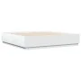 Estructura de cama con LED madera ingeniería blanco 180x200 cm de , Camas y somieres - Ref: Foro24-3209590, Precio: 185,58 €,...