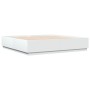 Estructura de cama con LED madera ingeniería blanco 180x200 cm de , Camas y somieres - Ref: Foro24-3209590, Precio: 187,31 €,...