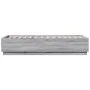 Estructura de cama con luces LED madera gris Sonoma 90x200 cm de , Camas y somieres - Ref: Foro24-3209637, Precio: 137,82 €, ...