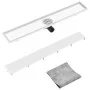 Shower drain with cover 2 in 1 stainless steel 83x14 cm by vidaXL, Drains - Ref: Foro24-146009, Price: 59,05 €, Discount: %
