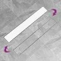 Shower drain with cover 2 in 1 stainless steel 83x14 cm by vidaXL, Drains - Ref: Foro24-146009, Price: 59,05 €, Discount: %