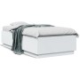 Estructura de cama madera de ingeniería blanca 75x190 cm de , Camas y somieres - Ref: Foro24-3209758, Precio: 110,52 €, Descu...