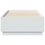 Estructura de cama madera de ingeniería blanca 75x190 cm de , Camas y somieres - Ref: Foro24-3209758, Precio: 110,52 €, Descu...