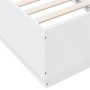 Estructura de cama madera de ingeniería blanca 75x190 cm de , Camas y somieres - Ref: Foro24-3209758, Precio: 110,52 €, Descu...