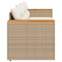 Sofá de jardín de 3 plazas con cojines ratán sintético beige de , Sofás de exterior - Ref: Foro24-365831, Precio: 212,45 €, D...