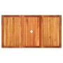 Mesa de jardín ratán sintético madera acacia beige 140x80x75 cm de , Mesas de jardín - Ref: Foro24-366278, Precio: 140,17 €, ...