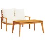 Set de muebles de jardín con cojines madera maciza acacia de , Conjuntos de jardín - Ref: Foro24-366381, Precio: 262,56 €, De...
