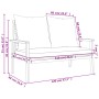 Set de muebles de jardín con cojines madera maciza acacia de , Conjuntos de jardín - Ref: Foro24-366381, Precio: 262,56 €, De...