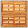 Mesa de jardín de ratán PE y madera acacia beige 90x90x75 cm de , Mesas de jardín - Ref: Foro24-368124, Precio: 113,21 €, Des...