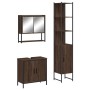 Set de muebles baño 3 pzas madera contrachapada roble marrón de , Muebles de baño - Ref: Foro24-3214684, Precio: 184,31 €, De...