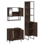 Set de muebles baño 3 pzas madera contrachapada roble marrón de , Muebles de baño - Ref: Foro24-3214684, Precio: 184,31 €, De...