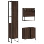 Set de muebles baño 3 pzas madera contrachapada roble marrón de , Muebles de baño - Ref: Foro24-3214684, Precio: 184,31 €, De...
