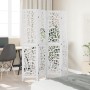 Biombo separador de 4 paneles madera maciza Paulownia blanco de , Divisores de ambientes - Ref: Foro24-358738, Precio: 114,09...