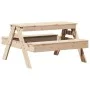 Mesa de picnic para niños madera maciza de pino 88x97x52 cm de , Mesas de jardín - Ref: Foro24-832596, Precio: 69,32 €, Descu...