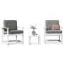 Juego de muebles de jardín 3 pzas madera maciza de pino blanco de , Sillas de jardín - Ref: Foro24-832631, Precio: 117,14 €, ...