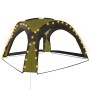 Carpa de fiesta con LED 4 paredes laterales verde 3,6x3,6x2,3 m de vidaXL, Carpas y cenadores - Ref: Foro24-92237, Precio: 14...