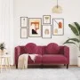 2-seater sofa with red velvet cushions by , Sofas - Ref: Foro24-372636, Price: 239,73 €, Discount: %