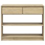 Mesa consola SAUDA madera maciza de pino roble 89,5x36,5x73 cm de , Mesas consola - Ref: Foro24-377599, Precio: 114,87 €, Des...