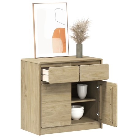 Aparador SAUDA madera maciza pino roble 80x43x75,5 cm de , Aparadores - Ref: Foro24-377600, Precio: 136,32 €, Descuento: %