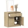 Aparador SAUDA madera maciza pino roble 80x43x75,5 cm de , Aparadores - Ref: Foro24-377600, Precio: 136,32 €, Descuento: %