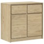Aparador SAUDA madera maciza pino roble 80x43x75,5 cm de , Aparadores - Ref: Foro24-377600, Precio: 136,32 €, Descuento: %
