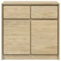 Aparador SAUDA madera maciza pino roble 80x43x75,5 cm de , Aparadores - Ref: Foro24-377600, Precio: 136,32 €, Descuento: %