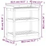 Mesa de plantación con estantes madera pino 82,5x45x86,5 cm de , Soportes para macetas - Ref: Foro24-832432, Precio: 76,35 €,...