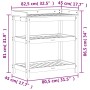 Mesa de plantación con estantes madera pino 82,5x45x86,5 cm de , Soportes para macetas - Ref: Foro24-832432, Precio: 93,94 €,...
