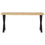 Bench with natural edge in solid mango wood 105 cm by , Banks - Ref: Foro24-372759, Price: 79,41 €, Discount: %
