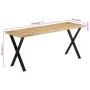 Bench with natural edge in solid mango wood 105 cm by , Banks - Ref: Foro24-372759, Price: 79,41 €, Discount: %