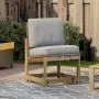 Silla de jardín madera de pino impregnada 50,5x55x77 cm de , Sofás modulares de exterior - Ref: Foro24-832619, Precio: 49,08 ...