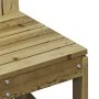 Silla de jardín madera de pino impregnada 50,5x55x77 cm de , Sofás modulares de exterior - Ref: Foro24-832619, Precio: 49,08 ...