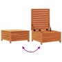Taburete de jardín con cojín madera maciza de pino marrón cera de , Sofás de exterior - Ref: Foro24-844928, Precio: 88,02 €, ...