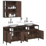 Set de muebles de baño 3 pzas madera contrachapada roble marrón de , Muebles de baño - Ref: Foro24-3214729, Precio: 174,92 €,...