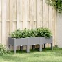 Jardinera con patas PP gris claro 120x40x42 cm de , Maceteros y jardineras - Ref: Foro24-367897, Precio: 83,57 €, Descuento: %