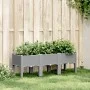 Jardinera con patas PP gris claro 120x40x42 cm de , Maceteros y jardineras - Ref: Foro24-367897, Precio: 78,65 €, Descuento: %