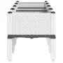 Jardinera con patas PP blanco 160x40x42 cm de , Maceteros y jardineras - Ref: Foro24-367904, Precio: 80,25 €, Descuento: %