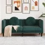Sofá con cojines 2 plazas terciopelo verde oscuro de , Sofás - Ref: Foro24-372634, Precio: 237,85 €, Descuento: %