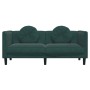 Sofá con cojines 2 plazas terciopelo verde oscuro de , Sofás - Ref: Foro24-372634, Precio: 241,24 €, Descuento: %